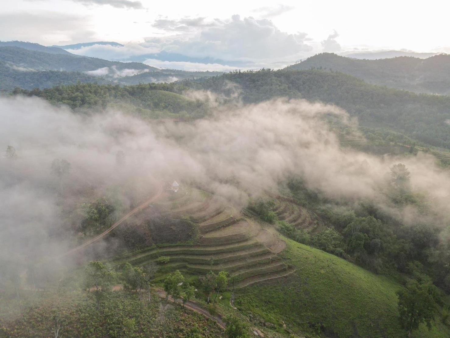 3Pok Villa Mountain แม่วาง ภายนอก รูปภาพ